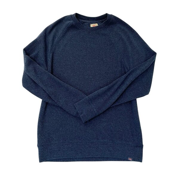 Faherty Soft Worn-In Crew Sweater Crewneck Long Sleeve Blue size Small - Picture 1 of 5